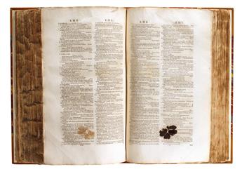 JOHNSON, SAMUEL.  A Dictionary of the English Language. 2 vols. 1755